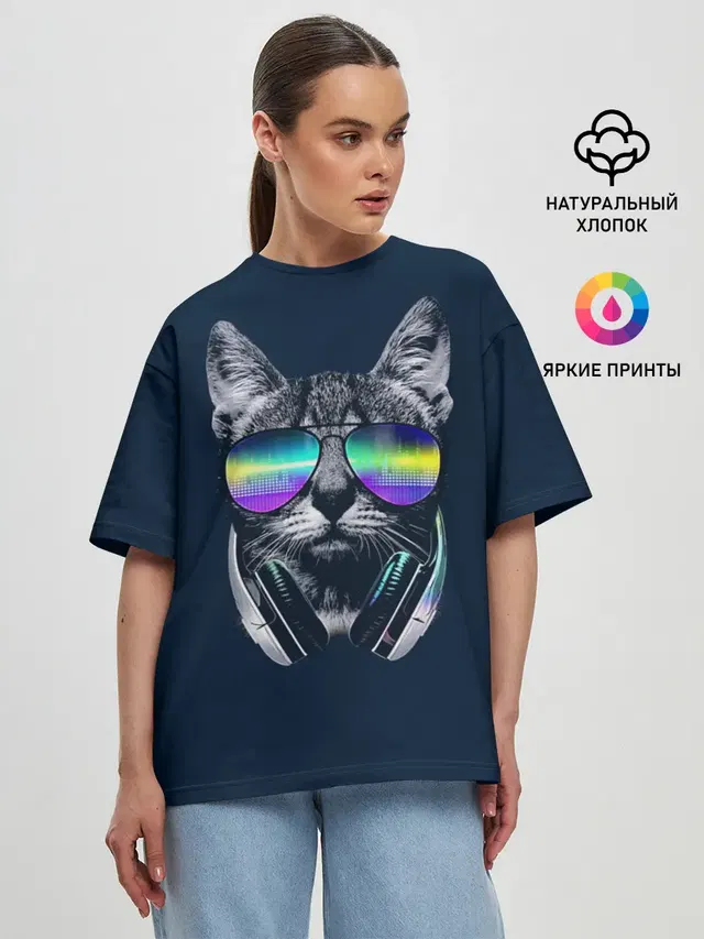 Женская футболка оверсайз