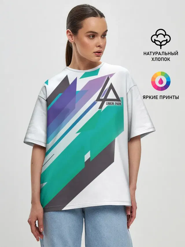 Женская футболка оверсайз