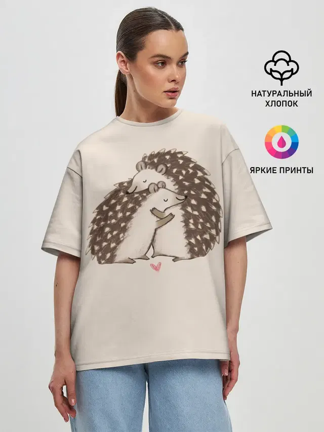 Женская футболка оверсайз