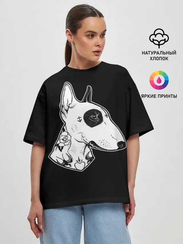 Женская футболка оверсайз