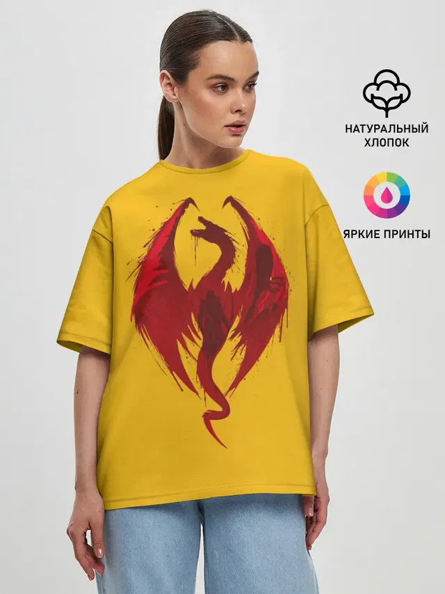 Женская футболка оверсайз