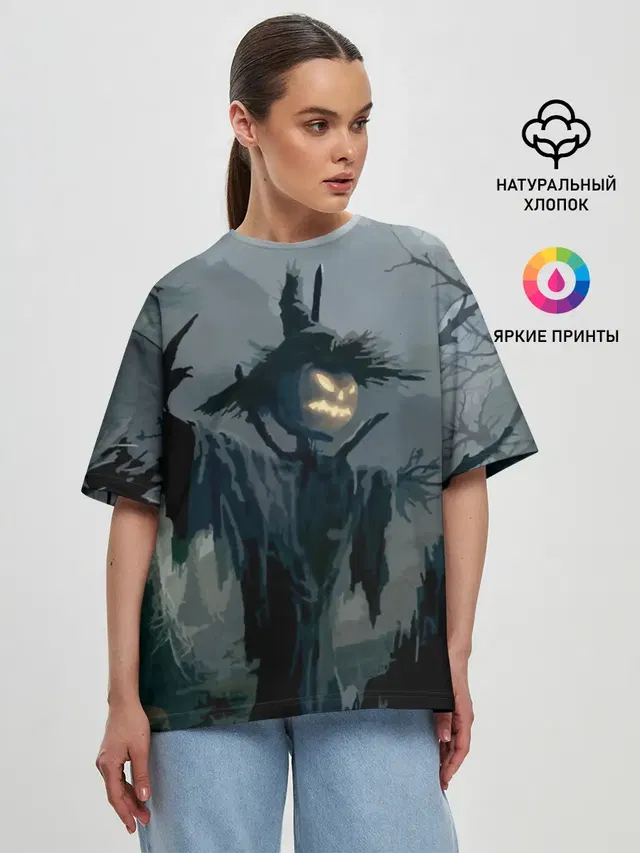 Женская футболка оверсайз