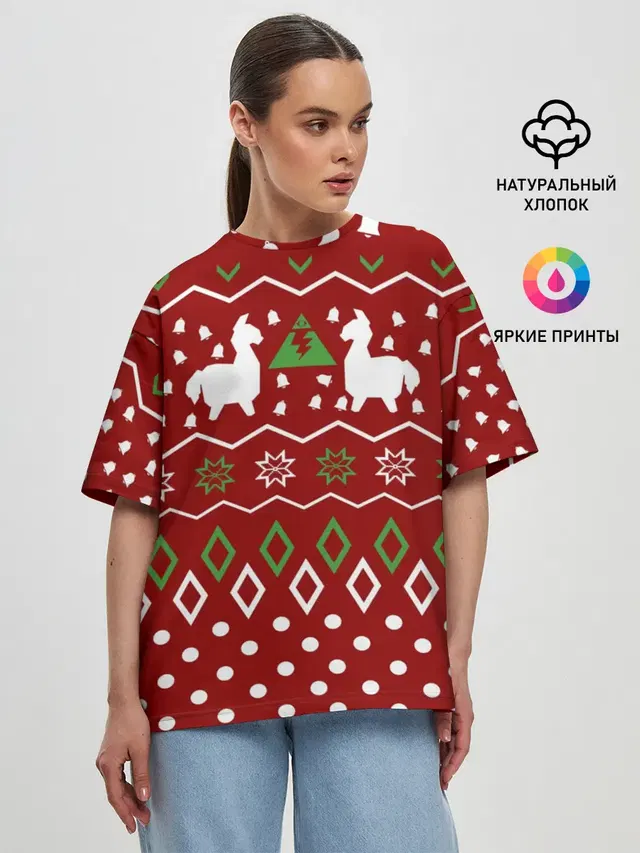 Женская футболка оверсайз