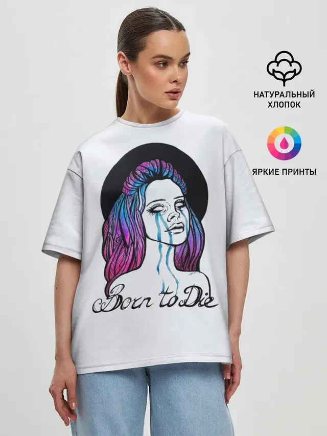 Женская футболка оверсайз