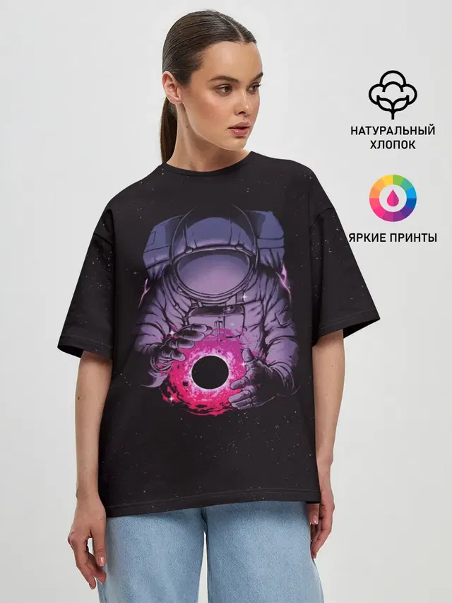 Женская футболка оверсайз