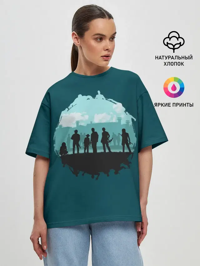 Женская футболка оверсайз