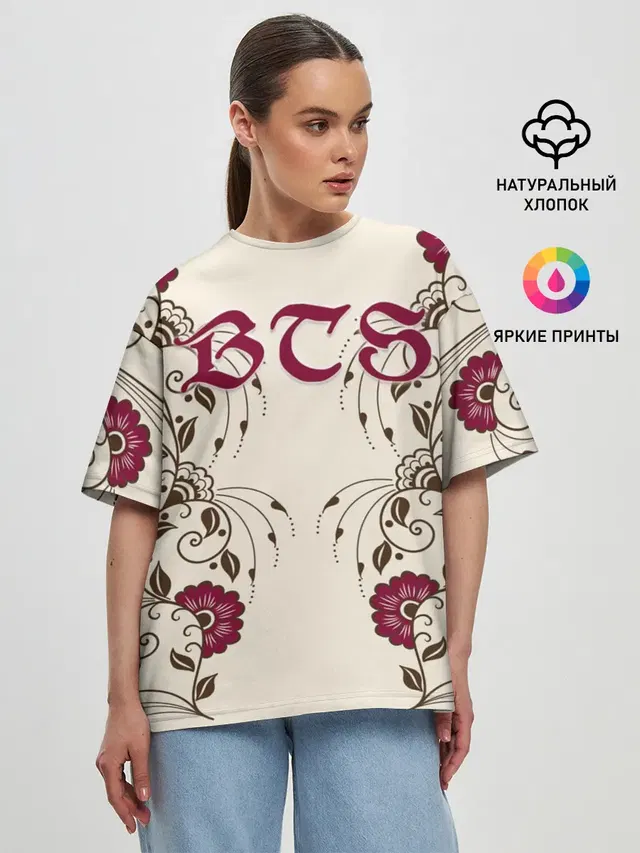 Женская футболка оверсайз