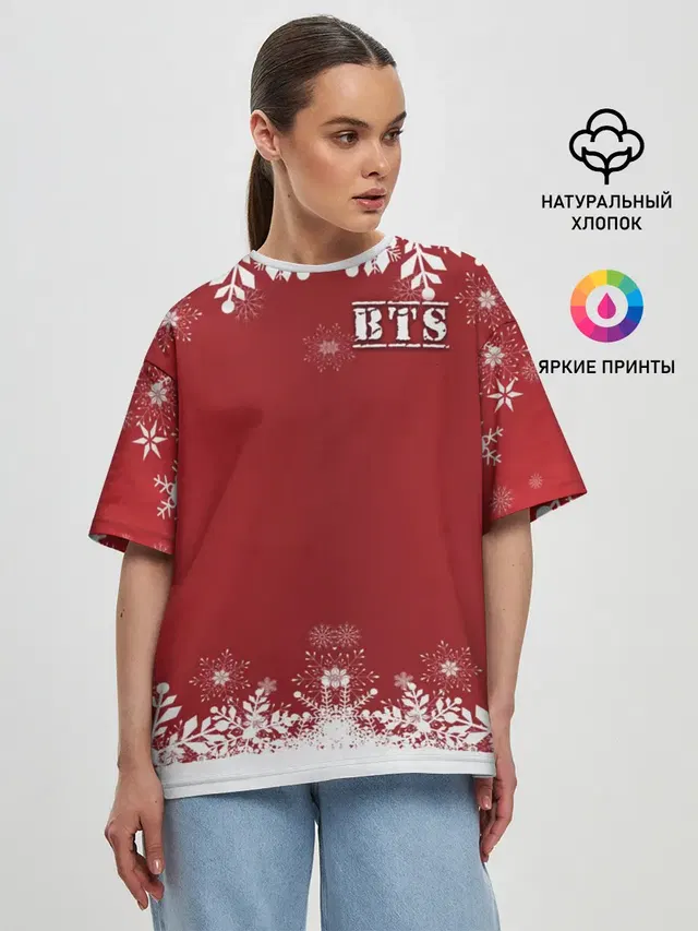 Женская футболка оверсайз