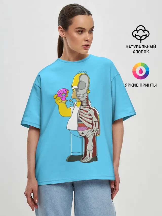 Женская футболка оверсайз