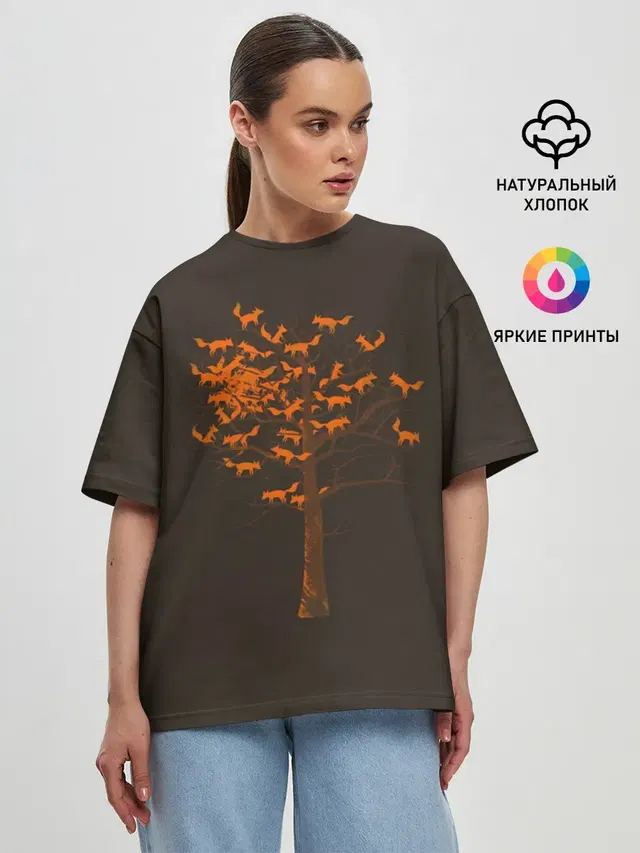 Женская футболка оверсайз