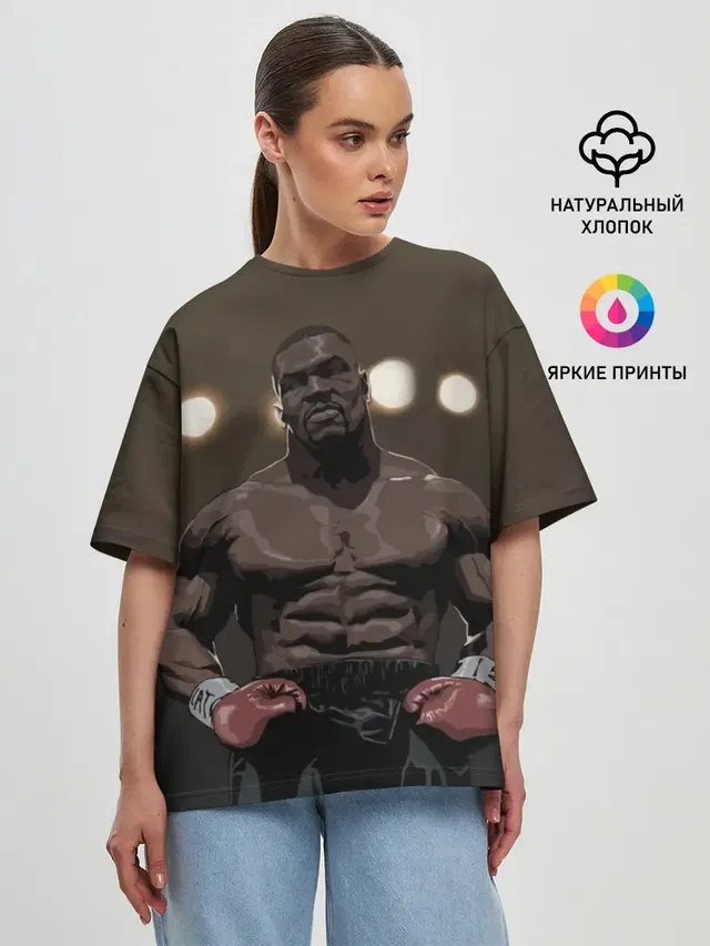 Женская футболка оверсайз