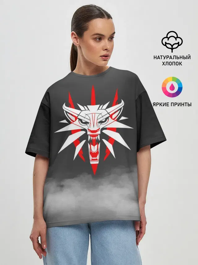 Женская футболка оверсайз