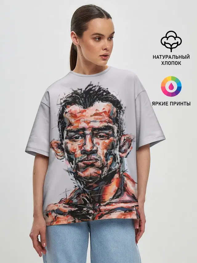 Женская футболка оверсайз