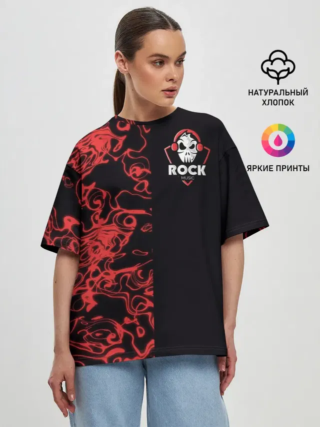 Женская футболка оверсайз