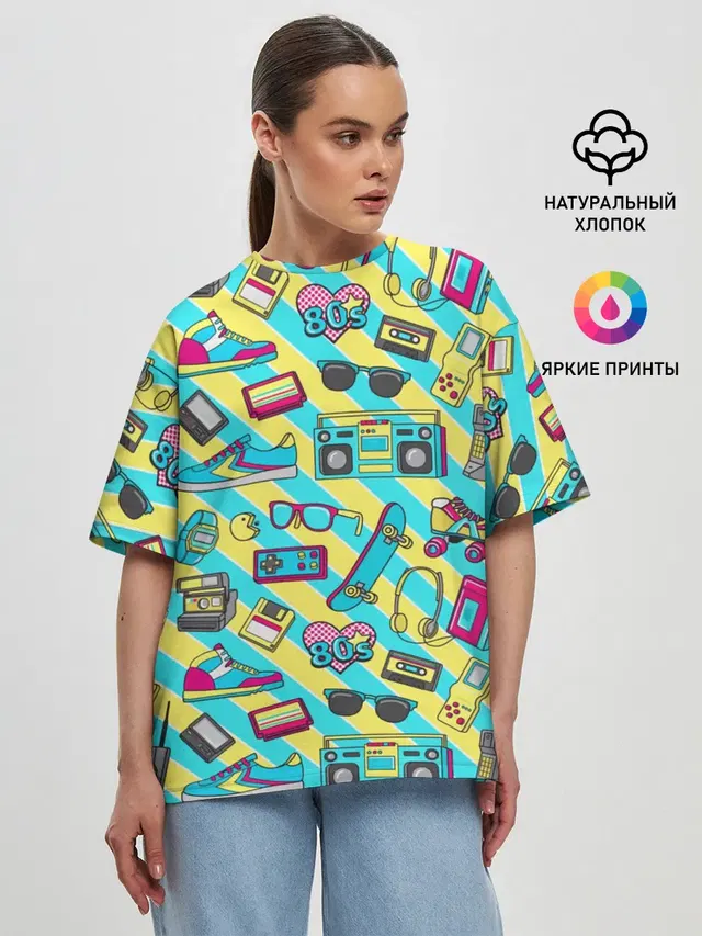 Женская футболка оверсайз