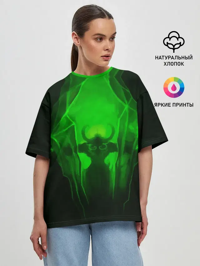 Женская футболка оверсайз