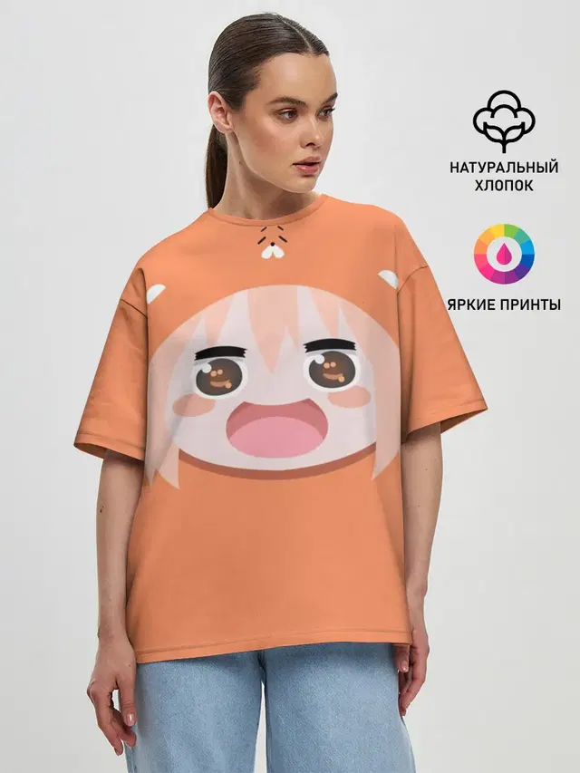 Женская футболка оверсайз