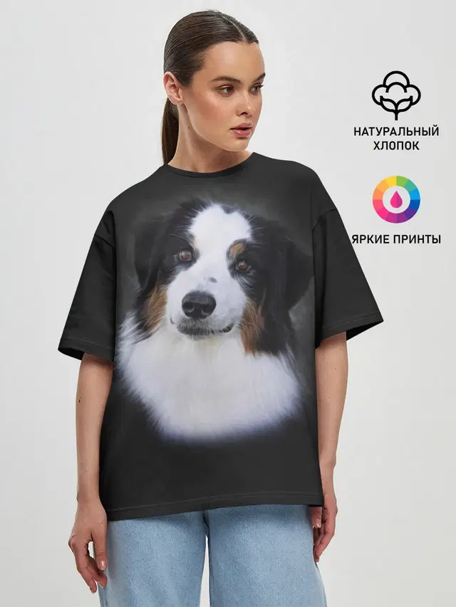 Женская футболка оверсайз