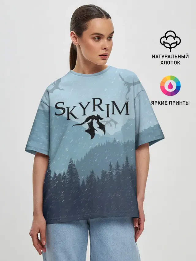 Женская футболка оверсайз