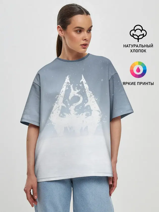 Женская футболка оверсайз