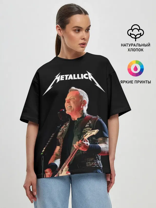 Женская футболка оверсайз
