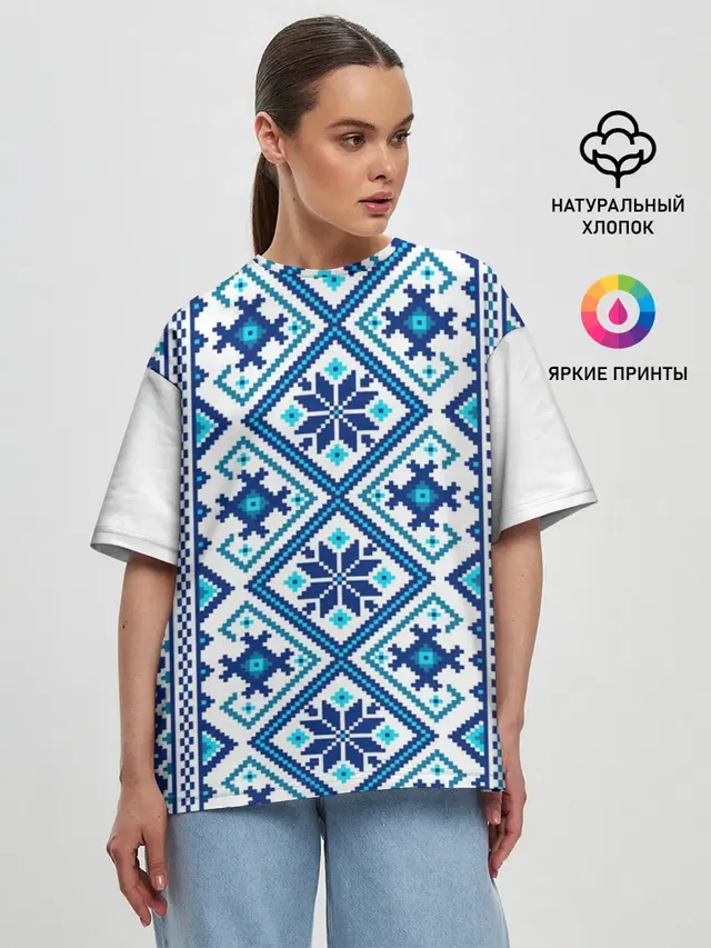 Женская футболка оверсайз