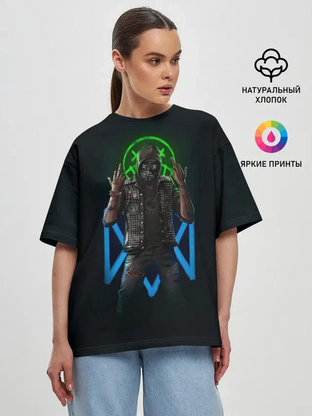 Женская футболка оверсайз