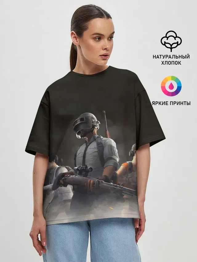 Женская футболка оверсайз