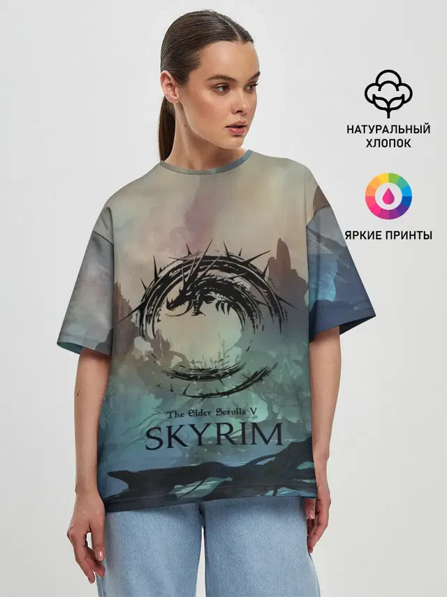 Женская футболка оверсайз