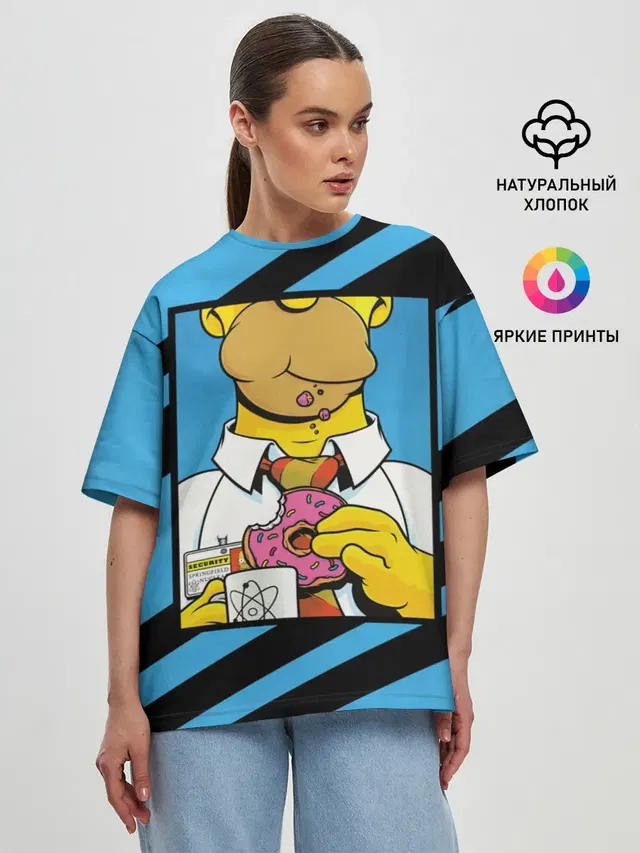 Женская футболка оверсайз