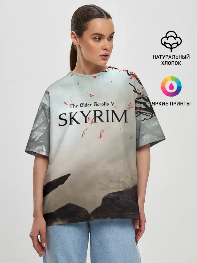 Женская футболка оверсайз