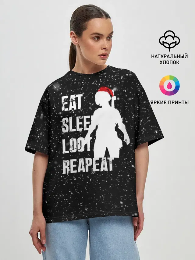 Женская футболка оверсайз