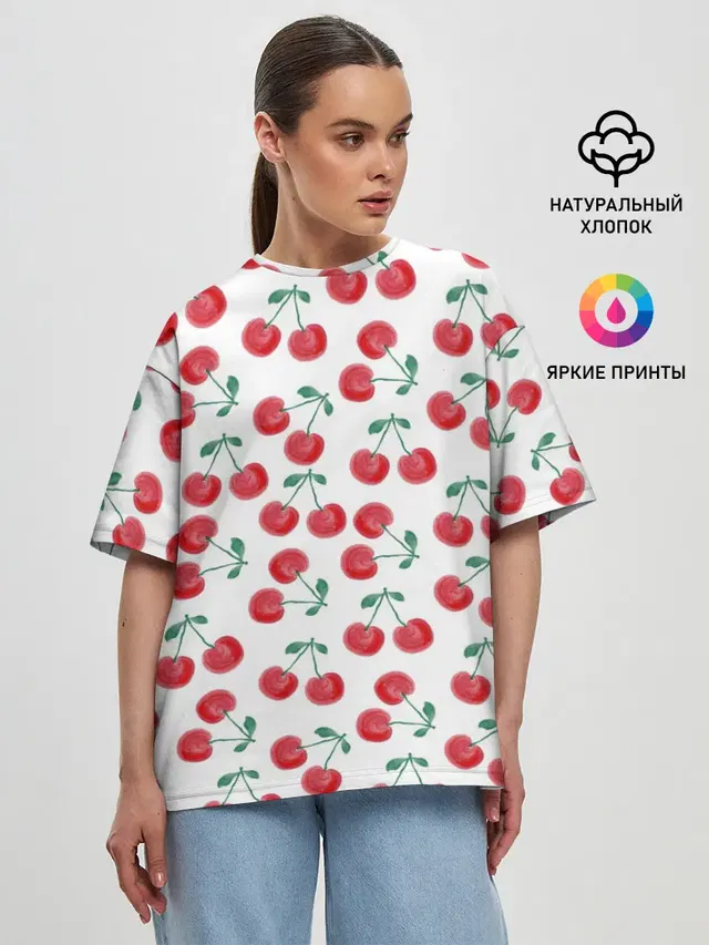 Женская футболка оверсайз