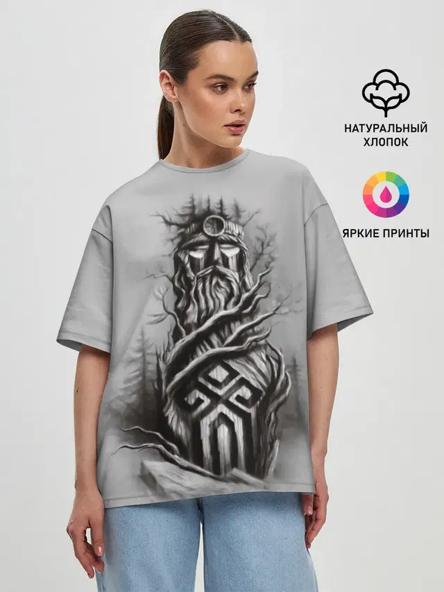 Женская футболка оверсайз