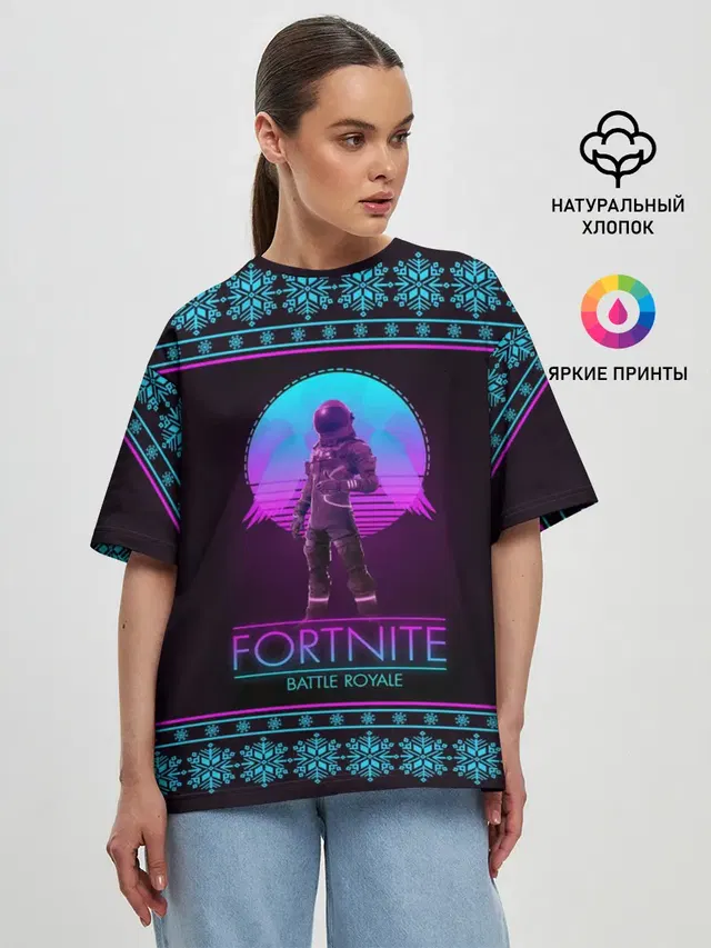Женская футболка оверсайз
