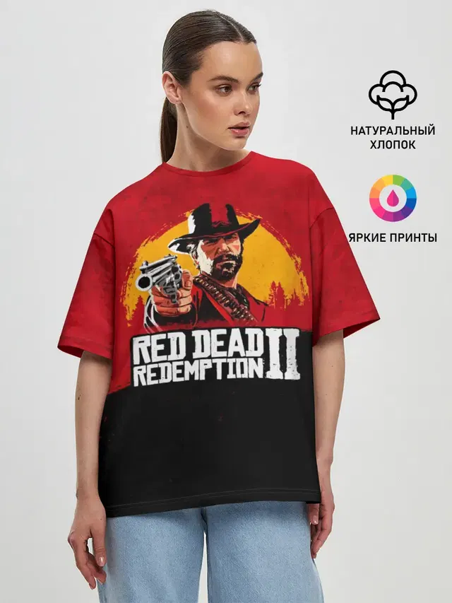Женская футболка оверсайз
