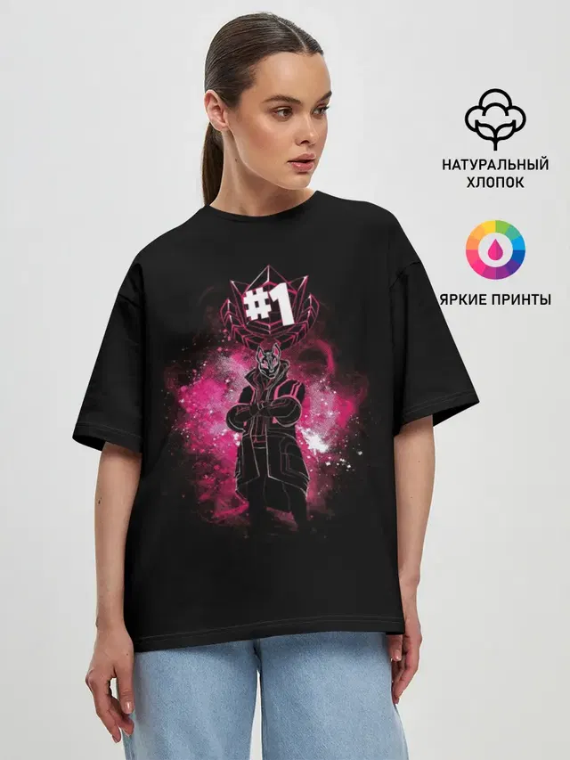 Женская футболка оверсайз