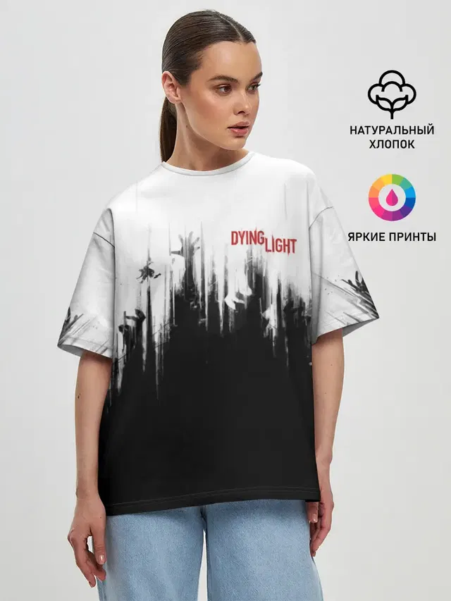 Женская футболка оверсайз с принтом «Dying Light»