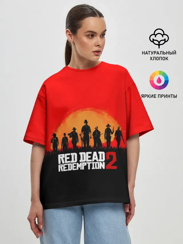 Женская футболка оверсайз