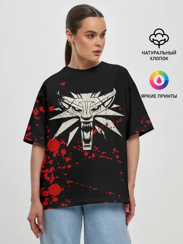 Женская футболка оверсайз