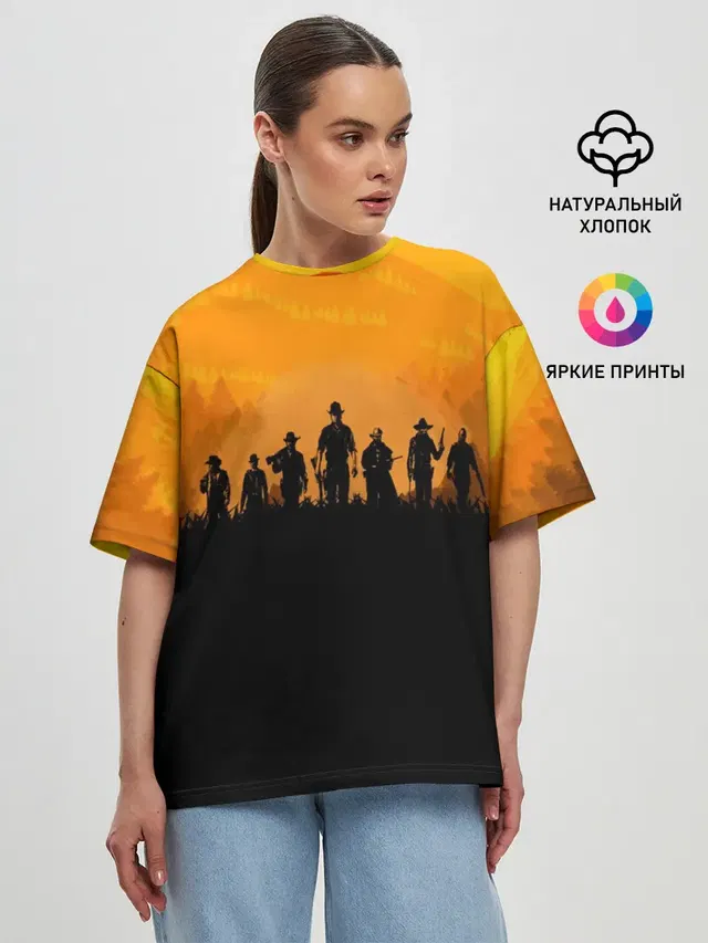 Женская футболка оверсайз
