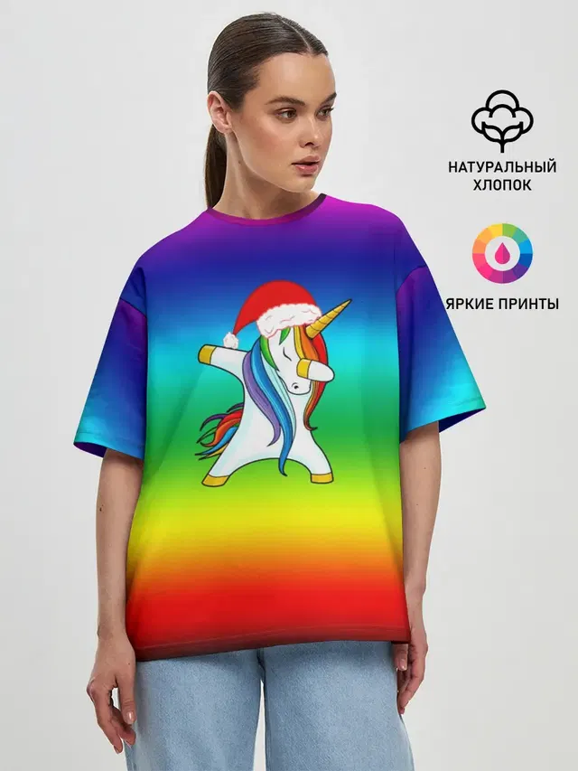 Женская футболка оверсайз