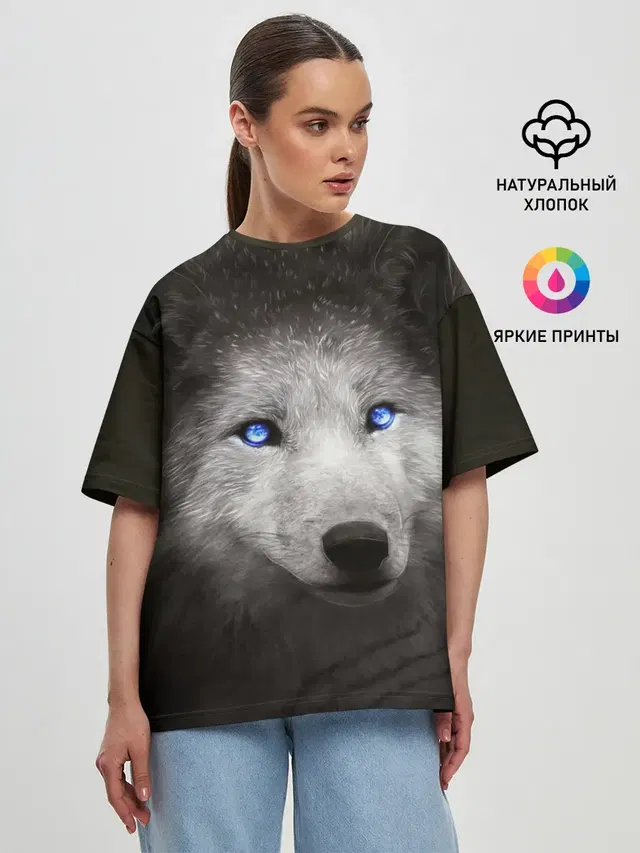 Женская футболка оверсайз