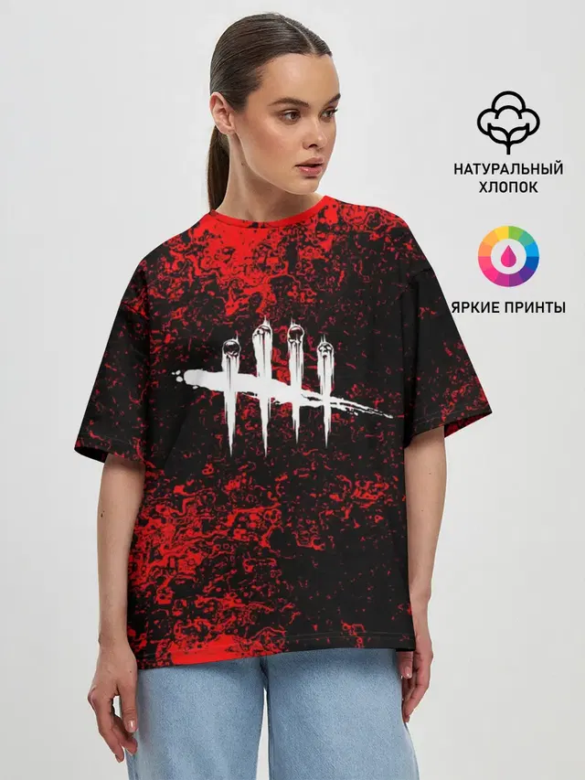 Женская футболка оверсайз