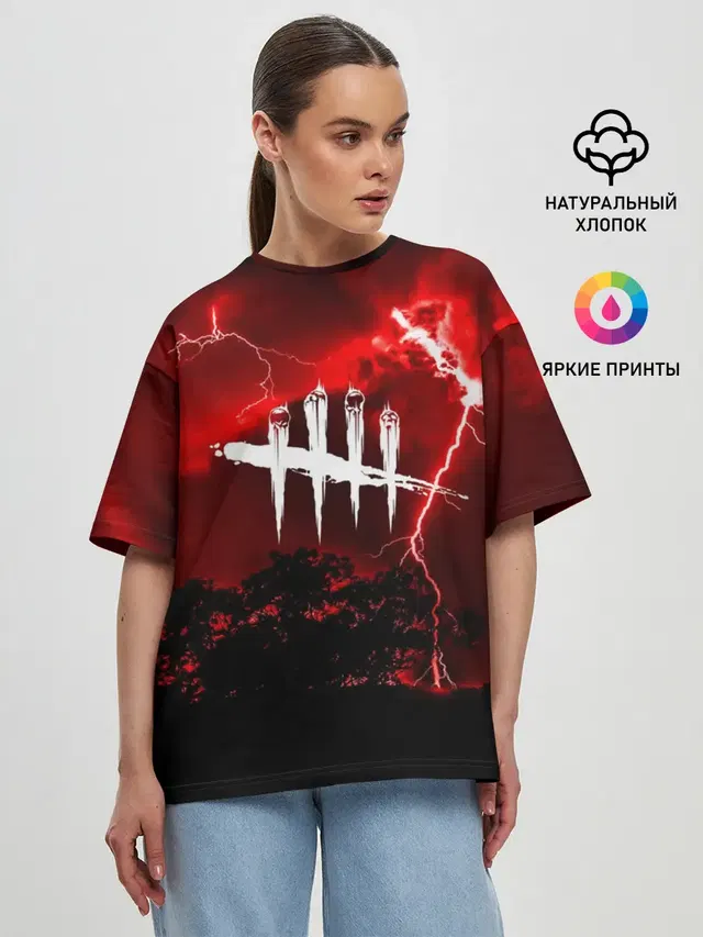 Женская футболка оверсайз