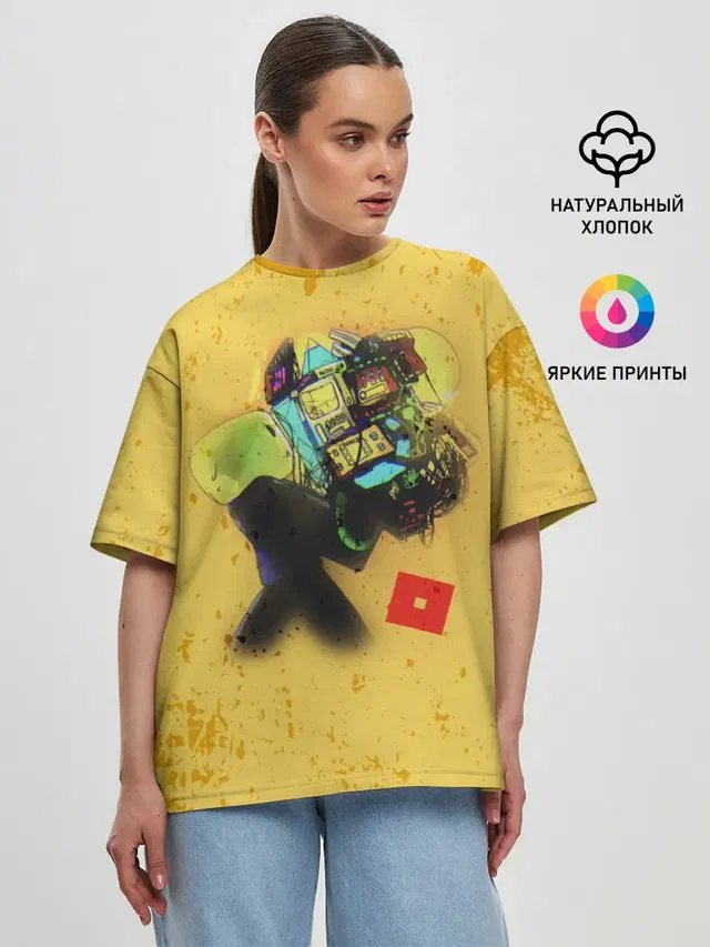 Женская футболка оверсайз