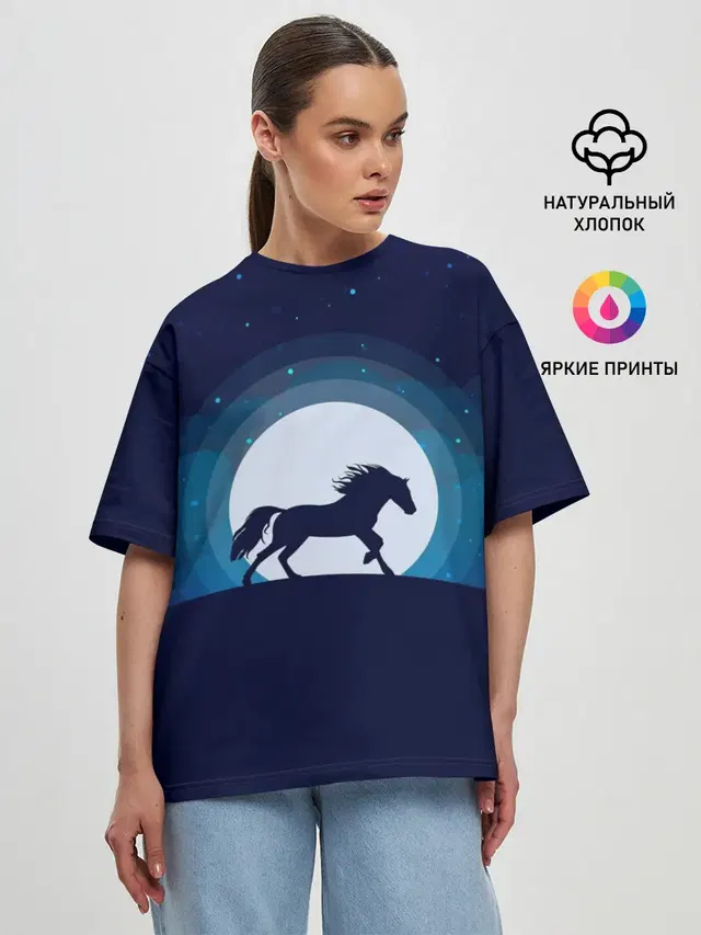 Женская футболка оверсайз