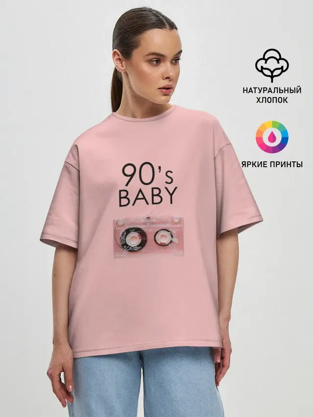 Женская футболка оверсайз
