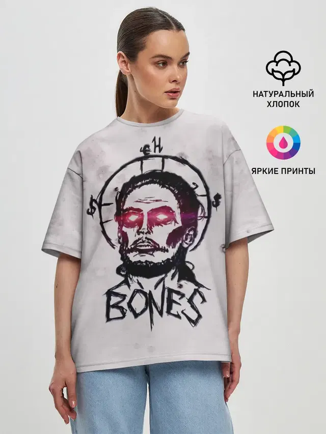 Женская футболка оверсайз