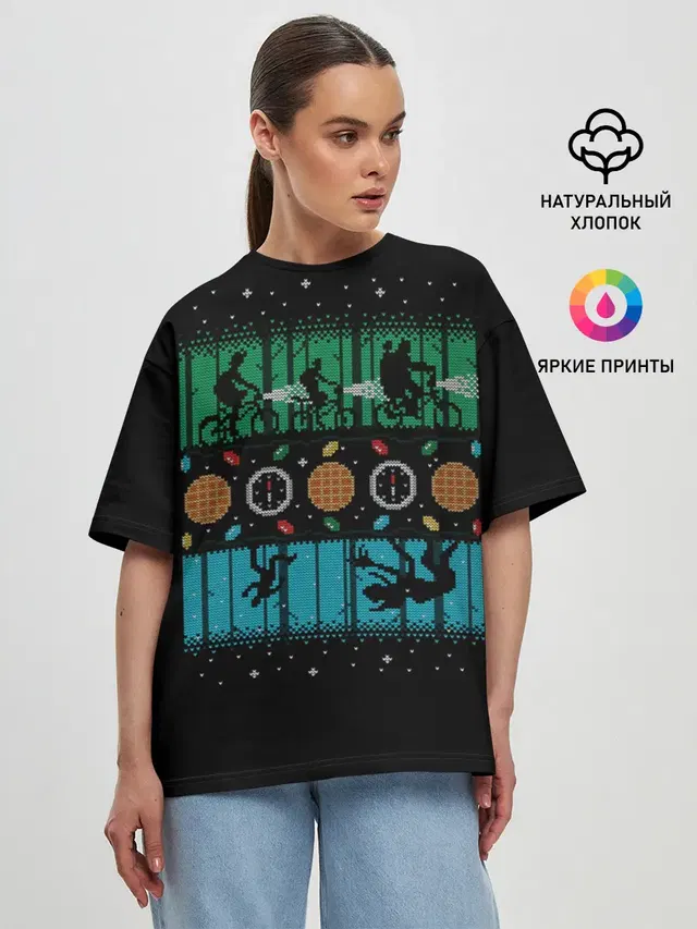 Женская футболка оверсайз